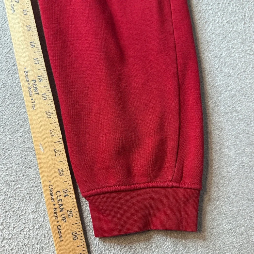 Jordan Sweatpants Mens L Red Essentials Fleece Joggers DQ7340-687 Jumpman Logo